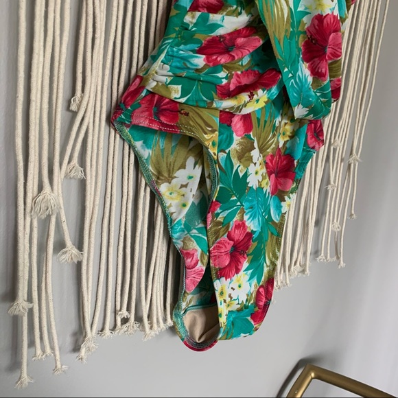 Vintage Christina High Cut Floral One Piece Suit - Picture 4 of 15